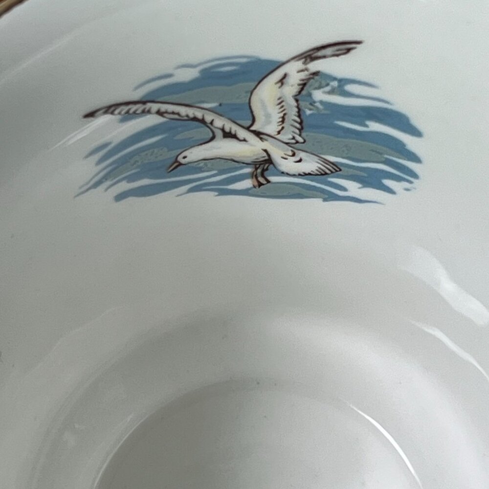 Newhall English Fine Bone China Tea Cup & Saucer MacKay's Clipper 1851 Sailboat - Picture 9 of 16